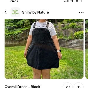 Overall dress. Black. Size Small. Never worn.